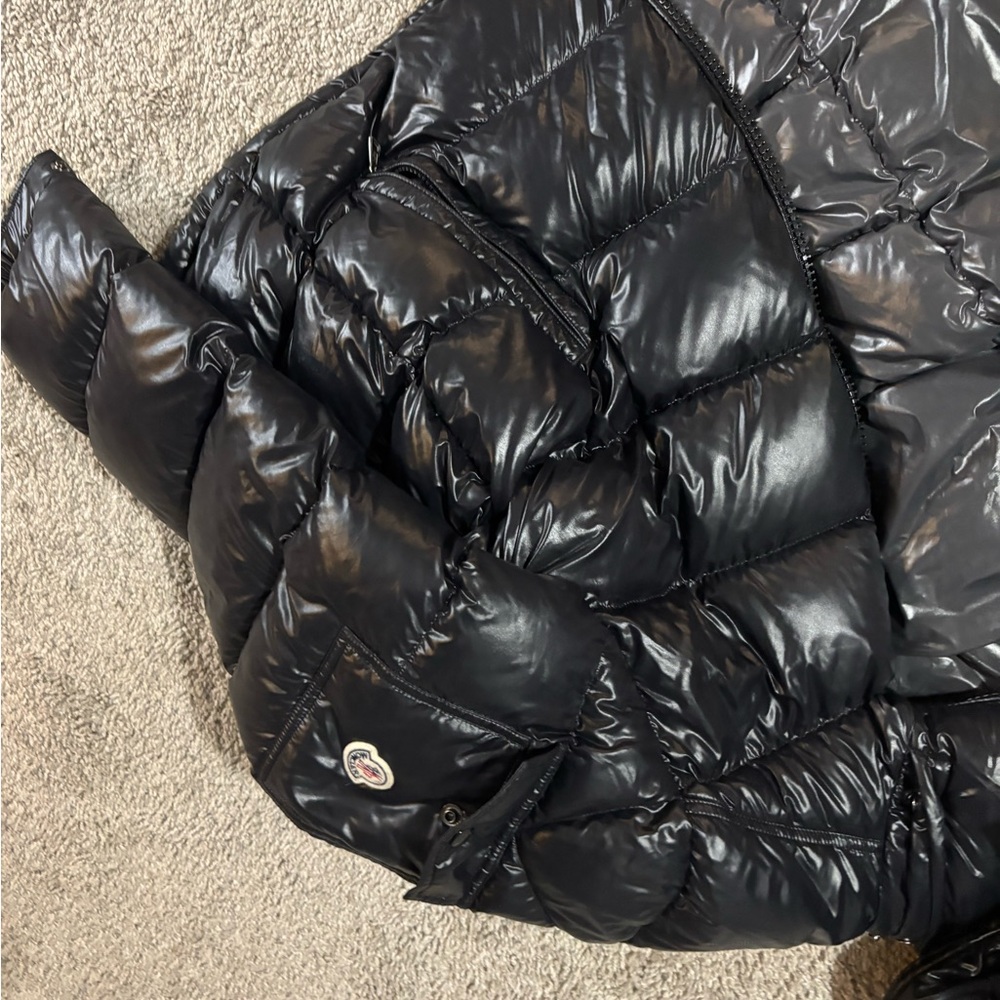 Moncler Shiny Black Down Jacket